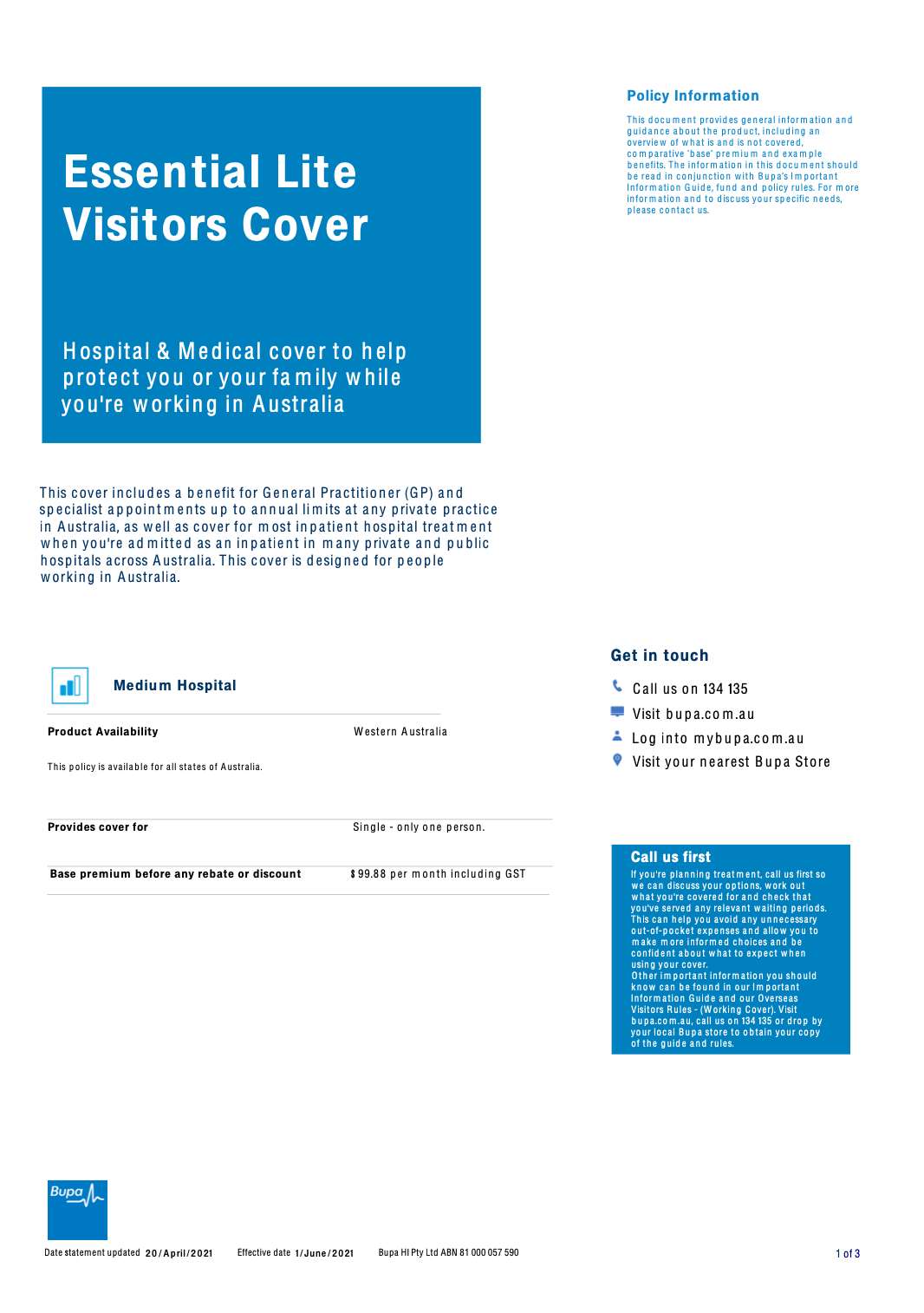 Overseas Visitors Insurance Australia Health Cover Compare Australia